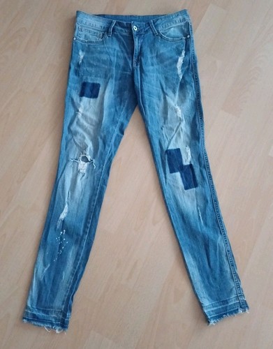Jeans blau distressed - jeans, distressed-jeans